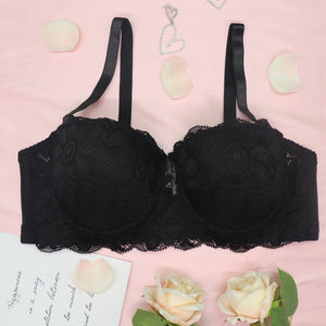 C Cup Bra Push Up Large Size Bralette Women Bras Sexy Lace Adjusted Lingerie Brassiere Half Cup Sexy Ladies Bra 2022 New