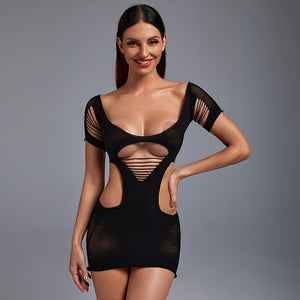 sexy lingerie Open Crotch Stretch Mesh Women Teddies Bodysuit Erotic Lingerie Body Stockings Porno Underwear sexy costumes