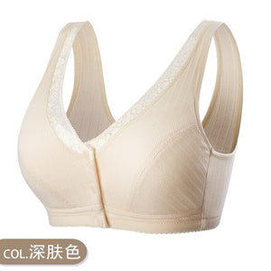 Comfortable Cotton Pregnant Women Underwear Maternity Nursing Bra Breastfeeding Bra Front-Close Bralette Intimate Clothes Plus