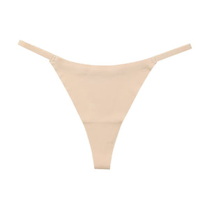 Women Sexy Ice Silk One Piece Thong G-String Panties